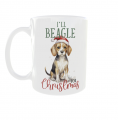 Kubek 300ml Świąteczny dla Psiarzy Psy v1 Beagle