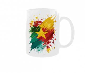 Kubek Barwy Narodowe Flaga Godło Państwa Kamerun