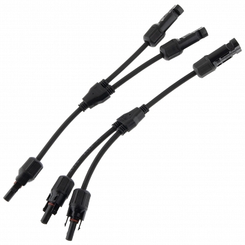 Solar 2-way connector with cable 2 pcs  Złącze z kablem 2 sztuki
