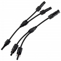 Solar 2-way connector with cable 2 pcs  Złącze z kablem 2 sztuki
