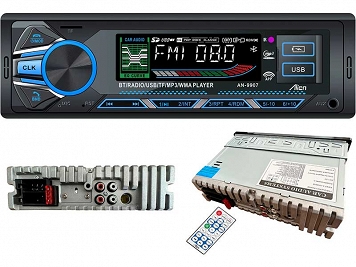 MP3 Radio Samochodowe  TF/USB/BT si port USB incarcare AN-9907 Alien