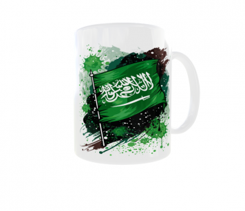 Kubek Barwy Narodowe Flaga Godło Państwa Arabia Saudyjska
