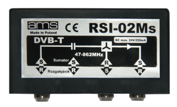 Rozgałęźnik - Sumator DVB-T RSI-02Ms AMS 