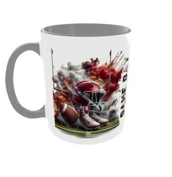 Kubek 330ml Futbol amerykański Football amerykański kubek szary