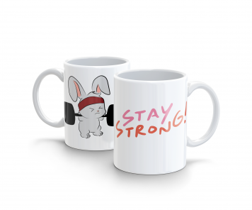 Kubek 300ml dla Siłacza Siłownia Stay Strong v8