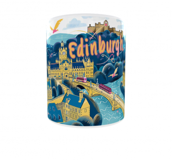 Kubek 330ml NEW Wakacyjne Podróże Edynburg Szkocja Edinburgh v2