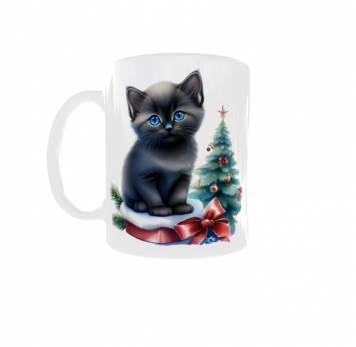 Kubek 300ml Kociarza Kot Kotek Cat Święta Boże Narodzenie v15