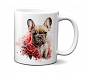 Kubek 300ml dla Psiarzy Pies Kwiaty v2 buldog