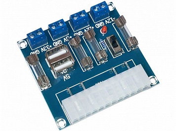 Modul adaptor ATX 24 pini la terminale, cu usb