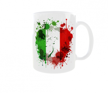 Kubek Barwy Narodowe Flaga Godło Państwa Italy Włochy