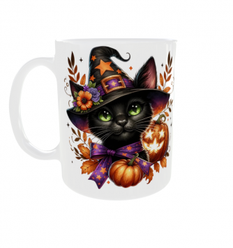 Kubek 330ml HALLOWEEN Duch Dynia Duszek Kot Duchy Prezent v25
