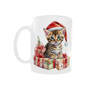 Kubek 300ml Kociarza Kot Kotek Cat Święta Boże Narodzenie v5