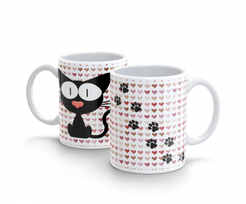 Kubek 300ml dla Kociarzy Kot Kotek LoveCat v7