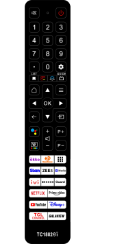 DUDELI Pilot uniwersalny TC1882BI do TV TCL Thomson VOICE