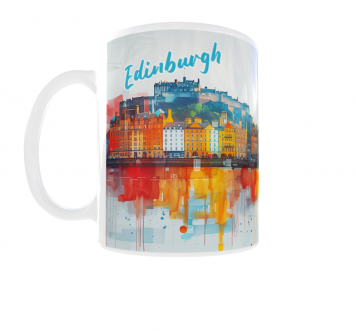 Kubek 330ml NEW Wakacyjne Podróże Edynburg Szkocja Edinburgh