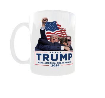 Kubek 330ml MAGA 2024 Donald TRUMP Wybory USA FElon v4