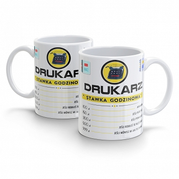 KUBEK Zawodowca Stawka Godzinowa Drukarz