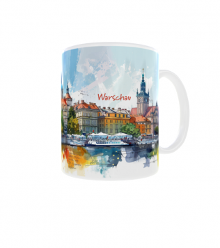 Kubek 300ml Wakacyjne Podróże Miasta Warszawa Warsaw