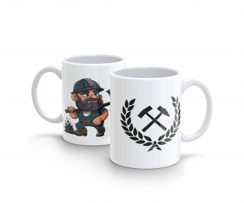 300ml Kubek Górnika Barbórka Grubiorz v2