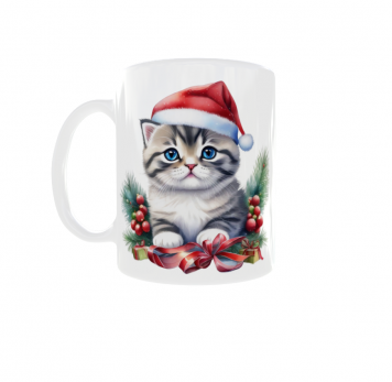 Kubek 300ml Kociarza Kot Kotek Cat Święta Boże Narodzenie v13