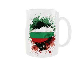 Kubek Barwy Narodowe Flaga Godło Państwa Bułgaria
