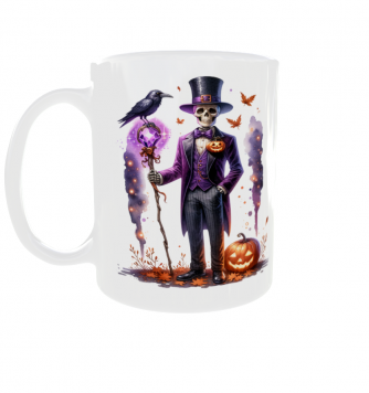 Kubek 330ml HALLOWEEN Duch Dynia Duszek Kruk Duchy Prezent v26