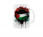 Kubek Barwy Narodowe Flaga Godło Państwa Palestine Palestyna