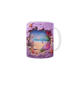 Kubek 300ml Kolekcja 3D v3 Plaża Morze Wakacje