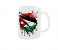 Kubek Barwy Narodowe Flaga Godło Państwa Jordan Jordania