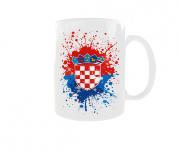 Kubek Barwy Narodowe Flaga Godło Państwa Croatia Chorwacja