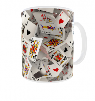 Kubek 300ml Kolekcja 3D v13 Karty Poker pik