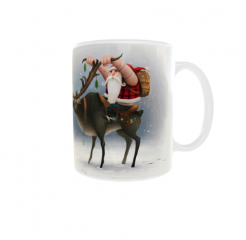 Kubek 300ml dla fana Motoryzacji Motorów Santa Funny